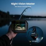 Eyoyo Underwater Fishing Camera with 4.3 Inch LCD, 5000mAh Battery, Infrared Night Vision, IP68 Waterproof Portable Fish Camera for Ice, Lake, Boat & Kayak Fishing