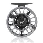 RIFT Breach v2 Fly Fishing Reel, High Capacity Spool, Carbon Disc Drag, Full CNC-Machined Anodized Aluminum Fly Reel, 5/6 Weight, Black, Grey (Black/Grey - Without Line, 5/6wt)