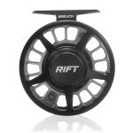 RIFT Breach v2 Fly Fishing Reel, High Capacity Spool, Carbon Disc Drag, Full CNC-Machined Anodized Aluminum Fly Reel, 5/6 Weight, Black, Grey (Black/Grey - Without Line, 5/6wt)