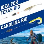 Alwonder 30-Pack Bullet Fishing Sinkers Worm Weights Sinkers Bass Fishing Carolina Rig Texas Rig Slip Sinker Sliding Lead Weight Saltwater Freshwater Punch Shot 1/8oz