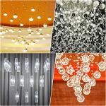 Fishing Wire for Hanging, Selizo 4Pcs Clear Fish Line Fishing String Invisible Monofilament Nylon Thread for Hanging Decorations, Balloon Garland, Jewelry Making, Beading and Crafts