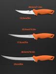 pullther fishing 3 pcs Fillet Knife for fish,9 Inch and 7 Inch Filet Knives,5 Inch Stainless Steel Fishing Bait Knife with Non-Slip Handle,Fishing Gear Set with Protective Sheath