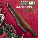 Bodacious Knives Handmade Fillet Knife, Super High Carbon Stainless Steel Boning Knife, Professional Ultra Sharp Fish knife with Ergonomic Wooden Handle, Home & kithcen use