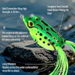Fishing Lure - 7-Piece Topwater & Swimbait Set with 360° Rotating Propeller Tail Lures, Weedless Frog Baits,3D Eyes S-Shaped Diving Crankbait for Bass, Pike, Walleye, Anti-Loss Hooks