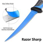 Calamus Fishing Fillet Knife - 7 inch, German G4116 Stainless-Steel Blades with Corrosion Resistant Coating, Non-Slip Handles, Protective Nylon Sheath, Perfect For Fresh Or Saltwater