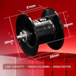 SEASIR Cammando Power Baitcasting Reel, BFS Baitcaster Reel, 6.6oz Ultralight Fishing Reel, Max Drag 19.8LB, 6+1 NMB Bearing, 7.1:1 Ratio, Carbon Fiber Washer, Saltwater Freshwater, Heavy Duty, Grey