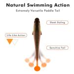 TRUSCEND 20PCS Soft Fishing Lures, Paddle Tail Swimbaits, Fishing Lures for Bass Trout Crappie Walleye, Durable Plastic Bait for Bass Fishing, Shad Fishing Bait for Freshwater Saltwater