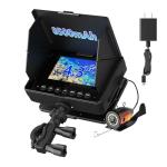 Underwater Fishing Camera, 1200TVL 4.3" HD Fish Finder with 30M/98FT Cable, 6 White & 6 IR LEDs for Ice Fishing, Sea & River, 10H Battery, Portable Video Aquarium Camera