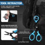 TOPFORT Fishing Gear Tool Kit - 7PC Saltwater Fishing Pliers Accessories Set - Fishing Equipment with Fish Knife Scissors Hook Remover Tools Line Cutter and Fish Lip Gripper - Fishing Gifts for Men