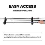 VEYWANE Fishing Rod Racks for Boat/Wall/Truck Bed, 3-Poles Storage Holders with Rubber Band Clips