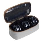 Ussuris Small Fly Fishing Reel Case with 2 Adjustable Shockproof Dividers Reel Carry Bag