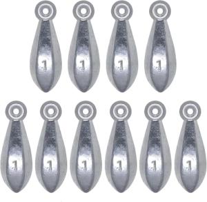 Fishing Weights Sinkers Bullet Fishing Weights Sinkers Ocean Saltwater Surf Fishing Gear Fishing Assortment 1/2oz 3/4oz 1oz 2oz 3oz 4oz (1oz-10pcs)