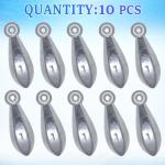 Fishing Weights Sinkers Bullet Fishing Weights Sinkers Ocean Saltwater Surf Fishing Gear Fishing Assortment 1/2oz 3/4oz 1oz 2oz 3oz 4oz (1oz-10pcs)