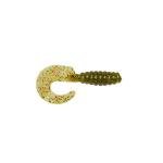 Yum Lures Grub Multi-Species Curly-Tail Swim-Bait Fishing Lure, Christmas Tree, 2''