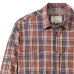 Field & Stream Men's Line Burner Long Sleeve Fishing Shirt, Sandbar Plaid, Large