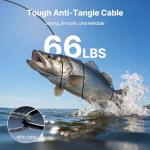 Eyoyo Underwater Fishing Camera 7 Inch: Ice Fishing Camera with 2 Batteries, Portable Fish Finder Waterproof 1000TVL Fishing Camera 12pcs Infrared Lights 15m Cable for Lake, Boat, Ice Fishing