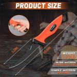 TAN REN 5 Inch Bait Knife for Fishing, Sharp Stainless Steel Fish Knife for Filleting and Cleaning, Perfect Fillet Knives with Sheath for Saltwater or Freshwater Use