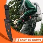 TAN REN 5 Inch Bait Knife for Fishing, Sharp Stainless Steel Fish Knife for Filleting and Cleaning, Perfect Fillet Knives with Sheath for Saltwater or Freshwater Use