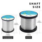 SF Monofilament Fishing Line Premium Spool X-Strong Mono Nylon Material Leader Line for Saltwater Freshwater Balloon Garland Hanging Decorations 8/10/12/15/20/25/30/40/50/60/80/100LB