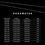 SF Monofilament Fishing Line Premium Spool X-Strong Mono Nylon Material Leader Line for Saltwater Freshwater Balloon Garland Hanging Decorations 8/10/12/15/20/25/30/40/50/60/80/100LB