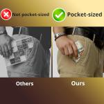 Pocket Fishing Tackle Storage Box-Organizer for Speed Clips/Steel Hooks/Weights/Sinkers/Swivels/Pre-Rigged Swimbaits/Jointed, Grub Baits-for Bass, Trout (Pack of 3)