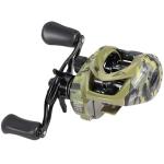 Sougayilang Camo Baitcasting Reel, 18LB Carbon Fiber Drag Baitcaster Fishing Reels,Super Smooth 8.0:1 Gear Ratio,9+1 Button Magnetic Braking System Casting Reel（Right）