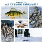 Master Ice Fishing Jigs Kit, Glow in Dark Ice Fishing Lures Set with Sensitive Jig Heads for Panfish, Crappie, Walleye, Perch with Tackle Storage Box(100pcs)