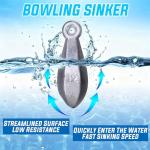 Sougayilang Fishing Weights Sinkers Bank Sinkers Bullet Weights for Surf Fishing Pier Bank Fishing Saltwater Fishing Gear 1oz to 12oz