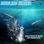 Sougayilang Fishing Weights Sinkers Bank Sinkers Bullet Weights for Surf Fishing Pier Bank Fishing Saltwater Fishing Gear 1oz to 12oz