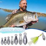 Sougayilang Fishing Weights Sinkers Bank Sinkers Bullet Weights for Surf Fishing Pier Bank Fishing Saltwater Fishing Gear 1oz to 12oz