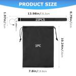 Jeyntanc 14Pcs Ice Fishing Coat Hooks, Outdoor Hun/ting Tent Hanging Hooks Ice Fishing Shelter Accessories Hanging Storage for IceFishing Tents Outdoor Camping(Color:Black)