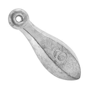 Dr.Fish 5 Pack Bank Sinkers Lead Fishing Weights, Freshwater Catfishing Weights River Channel Surf Fishing Saltwater 4oz