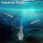 Dr.Fish 5 Pack Bank Sinkers Lead Fishing Weights, Freshwater Catfishing Weights River Channel Surf Fishing Saltwater 4oz