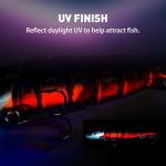 Handing Realistic Multi-Jointed Lures 4.7" Lifelike Fishing Bait for Bass and Walleye, 3-Pieces Swimbait with Mustad Hooks for Freshwater & Saltwater 5/8oz