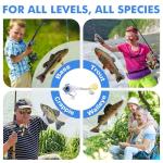 TRUSCEND Wide Search Cover Vibe Tail Spinner, Easy Catch Fishing Lures with Vibrating, Swimming, Jigging Action, BKK Super Slide Sharp Hook, Accurate Long Cast Fishing Spinner for Bass, Trout 1/4oz