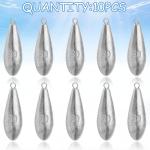 Fishing Weights Sinkers Bank Fishing Lead Sinkers Bullet Fishing Weights Ocean Saltwater Surf Fishing Gear Fishing Assortment 1oz 2oz 3oz 4oz (1oz -10pcs)