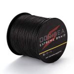 Dorisea Extreme Braid 100% Pe Black Braided Fishing Line 109Yards-2187Yards 6-550Lb Test Fishing Wire Fishing String Incredible Superline Zero Stretch (100m/109Yards 300lb/1.0mm(8Strands))
