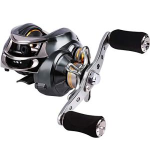 Sougayilang Baitcasting Fishing Reel, 11+1 Shielded Bearings, 18LB Carbon Fibre Drag, 7.0:1 Baitcsters,Magnetic Brake System Fishing Reel