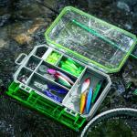 Ghosthor Fishing Tackle Box, Waterproof 3600 and 3700 Tackle Trays, Plastic Tackle Box Organizer with Removable Dividers, Storage Lure Box and Terminal Tackle Storage