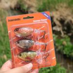 EXAURAFELIS Fishing Lures Whopper Propeller swimbaits Top Water Fishing Lure Plopper Topwater Bass Bait Lure with Propeller Tail, Pencil Floating Lures for Bass Catfish Pike Perch