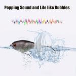 EXAURAFELIS Fishing Lures Whopper Propeller swimbaits Top Water Fishing Lure Plopper Topwater Bass Bait Lure with Propeller Tail, Pencil Floating Lures for Bass Catfish Pike Perch