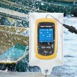 Portable Wired Fish Finder Ice Kayak Fishing Gear Water Depth Finder Handheld Fishfinder with Water Resistant Bag and Storage Case