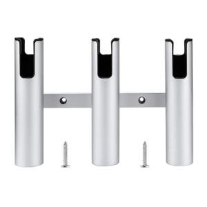 Marinebaby Fishing Boat Rod Holder Aluminum,3 Link Tube Aluminum Rod Rack, Suit Boats & Yacht