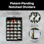 Evolution Fishing BallistiX HANGR 3.7D Tackle Tray - Waterproof, Angled Divider System, Anti-Corrosion, Single Latch, Clear Lid, Lure Box, Tackle Storage, Tackle Box Organizer