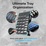 Evolution Fishing BallistiX HANGR 3.7D Tackle Tray - Waterproof, Angled Divider System, Anti-Corrosion, Single Latch, Clear Lid, Lure Box, Tackle Storage, Tackle Box Organizer