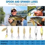 PLUSINNO Fishing Lures, 292Pcs Tackle Box with Tackle Included, Crankbaits, Hooks, Weights, Fishing Accessories kit, Fishing Bait Lure Gear Kit Gift for Men Bass, Trout