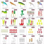 375pcs Freshwater Fishing Lures Kit with Tackle Box