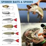 375pcs Freshwater Fishing Lures Kit with Tackle Box