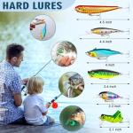 375pcs Freshwater Fishing Lures Kit with Tackle Box