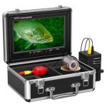 Eyoyo Underwater Fishing Camera Portable Video Fish Finder 9 inch LCD Monitor 1000TVL Waterproof Camera Underwater DVR Video Fish Cam 50m Cable 12pcs IR Infrared Lights for Ice, Lake and Boat Fishing